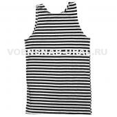 Майка-тельник Черная ш/п п/г (интерлок) МП р.36,38-66