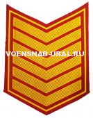 Нар. нашивка Пласт. Курсовка 6 курс (фон красный)