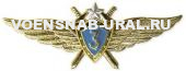 Знак Классность Офицера ВВС н/образца  № 3 (гол.щит,сереб.звезда,мечи)