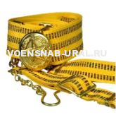 Ремень офицерский парадный желтый под кортик (пряжка-звезда СА)