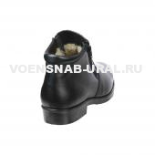 Полусапожки БУТЕКС Мужские "Офицер", кожа-хром, Шерсть, 2 молнии, h-16см, р.40-46 м 6028