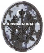 Шеврон Выш. ФСИН, Территориальный аппарат (шестопер) (фон кмф.)