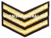 Нарук. нашивка Курсовка Выш. 4 курс (фон черный)