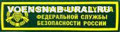 Нагр. нашивка Пласт. ФСБ ПС России (фон зеленый)
