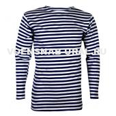 Фуфайка-тельник Синяя (кулирка ГОСТ, плотность 180гр) ВМФ р.44-60