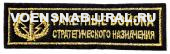Нагр. нашивка Выш. Войска РВСН, золотом