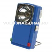 Фонарик сигнальный 3-х цв. (метал. корпус синий)