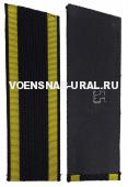 Погоны Курсантские черные со скосом