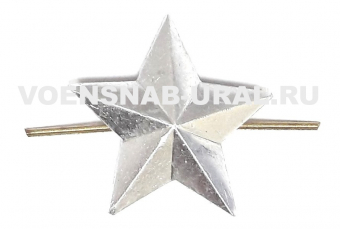 0704-0420 Звезда металл 20 мм, серебряная
