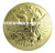 0707-0110 Пуговица мет. 14мм (Без Ободка) Золото, герб РФ (ФСИН, Полиция, МО)