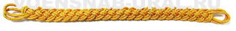 0108-0080 Шнур плетеный на фуражку золотой (люрекс)